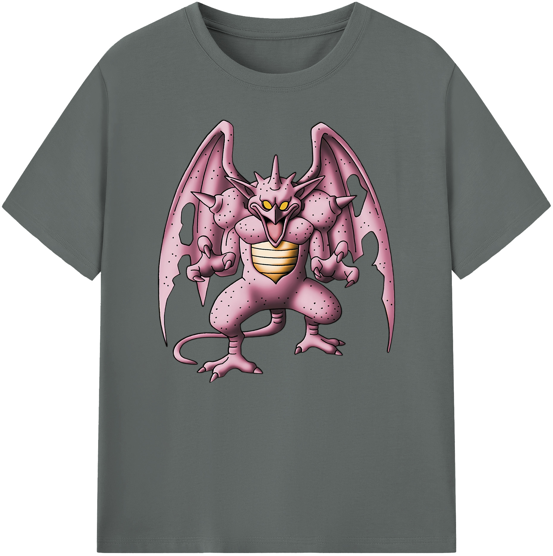 （画像用） ドラゴンクエスト Doragon Kuesuto Dragon Quest 綿100％ メンズ半袖Tシャツ｜肌触りやわらか＆通気性
